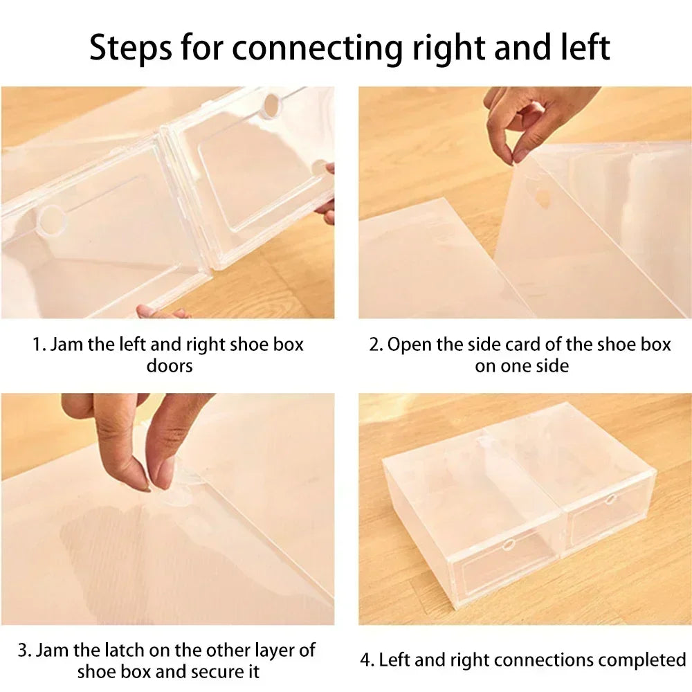 Cajas de Zapatos Transparentes Apilables