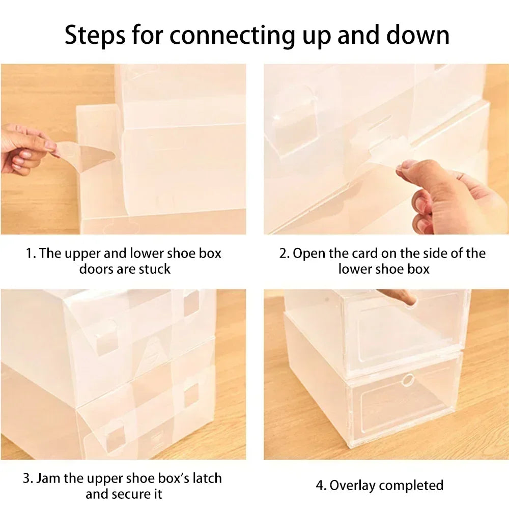 Cajas de Zapatos Transparentes Apilables