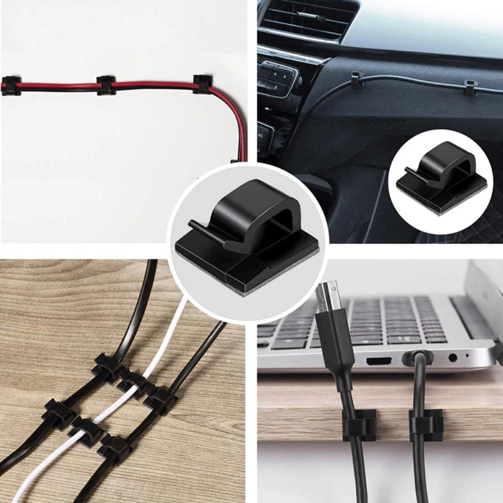 Clips Organizadores de Cables – Adiós al Caos de Cables