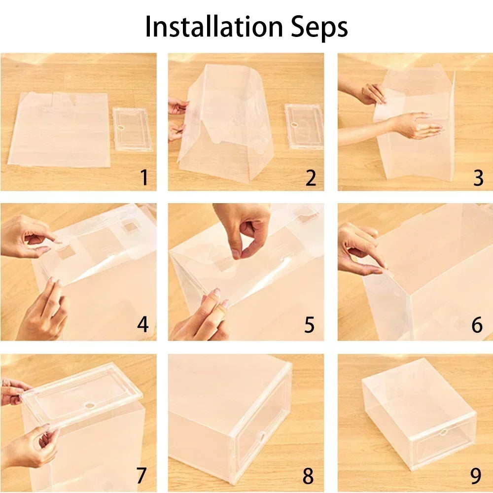 Cajas de Zapatos Transparentes Apilables