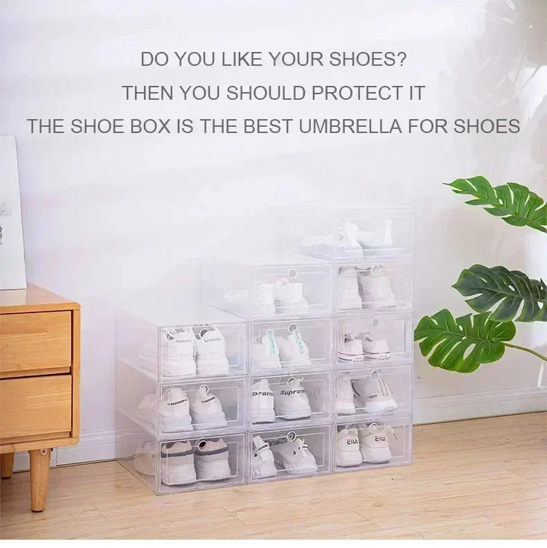 Cajas de Zapatos Transparentes Apilables