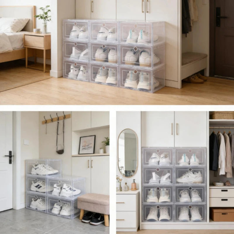 Cajas de Zapatos Transparentes Apilables
