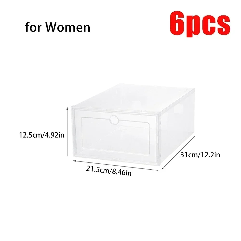 Cajas de Zapatos Transparentes Apilables